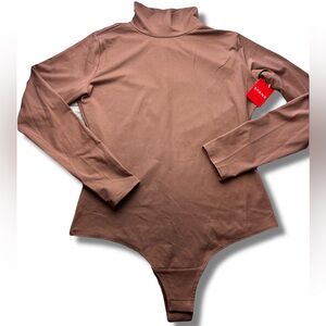 Spanx Turtle Neck Bodysuit in Muave Sz Large